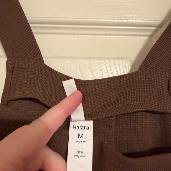 Halara Pockets Waffle Casual Overalls - Picture 3 of 5